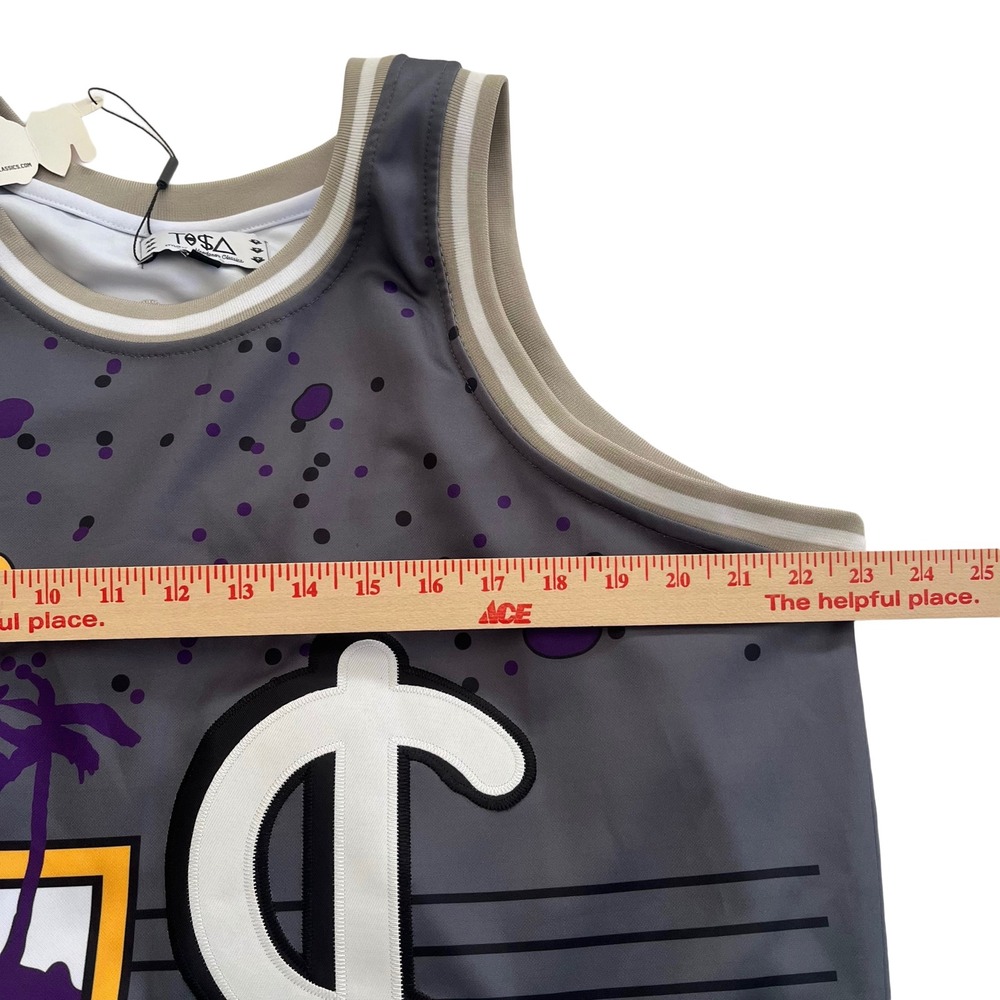 Headgear Classics TOSA Basketball Jersey Mens XL Grey New Bart Simpson Graphic - Picture 3 of 5